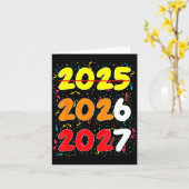Happy New Year 2026 Coming Soon 2027 Funny 67 Meme カード (黄色い花)