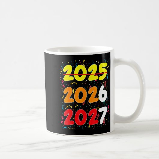 Happy New Year 2026 Coming Soon 2027 Funny 67 Meme コーヒーマグカップ (右)