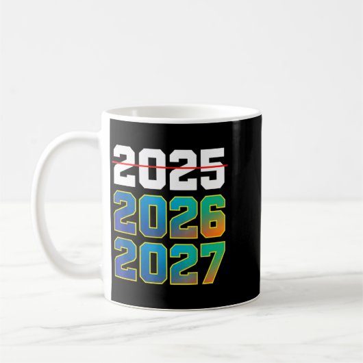 Happy New Year 2026 Coming Soon 2027 Funny 67 Meme コーヒーマグカップ (左)