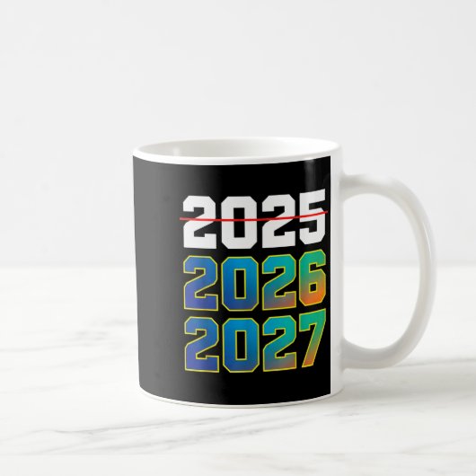 Happy New Year 2026 Coming Soon 2027 Funny 67 Meme コーヒーマグカップ (右)