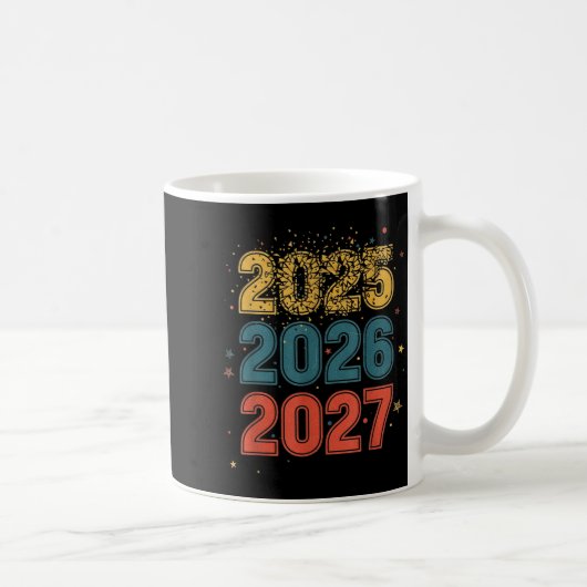 Happy New Year 2026 Coming Soon 2027 Funny 67 Meme コーヒーマグカップ (右)
