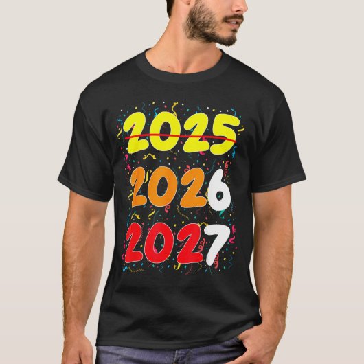 Happy New Year 2026 Coming Soon 2027 Funny 67 Meme Tシャツ (正面)