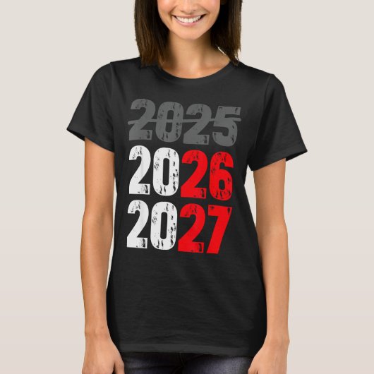 Happy New Year 2026 Coming Soon 2027 Funny 67 Meme Tシャツ (正面)