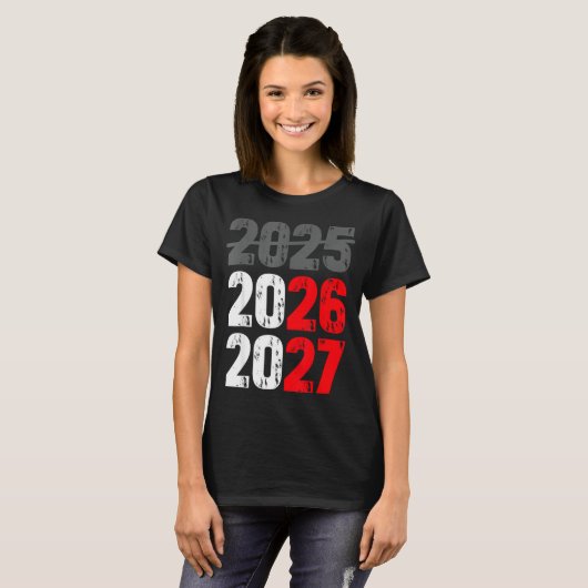 Happy New Year 2026 Coming Soon 2027 Funny 67 Meme Tシャツ (正面フル)