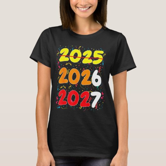 Happy New Year 2026 Coming Soon 2027 Funny 67 Meme Tシャツ (正面)
