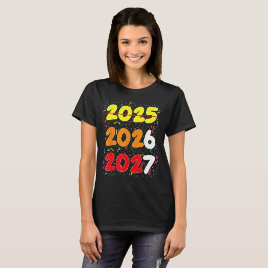 Happy New Year 2026 Coming Soon 2027 Funny 67 Meme Tシャツ (正面フル)