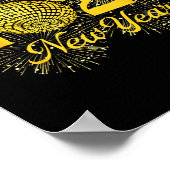 Happy New Year 2026 Countdown Party Trip Matching ポスター (角)