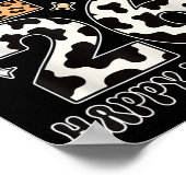 Happy New Year 2026 Cowgirl Disco Ball Western Leo ポスター (角)