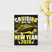 Happy New Year 2026 Cruising Into The New Year 202 カード (黄色い花)