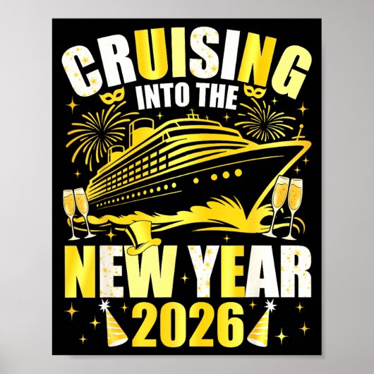 Happy New Year 2026 Cruising Into The New Year 202 ポスター (正面)