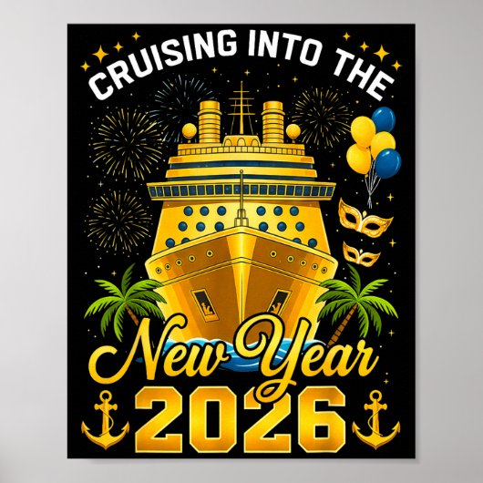 Happy New Year 2026 Cruising Into The New Year 202 ポスター (正面)