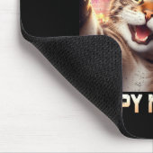 Happy New Year 2026 Cute Cat Capybara Party Art マウスパッド (コーナー)