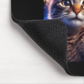 Happy New Year 2026 Cute Cat Raccoon Celebration  マウスパッド (コーナー)