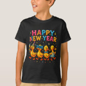 Happy New Year 2026 Cute Duck Party Gift  Tシャツ (正面)