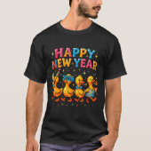 Happy New Year 2026 Cute Duck Party Gift  Tシャツ (正面)