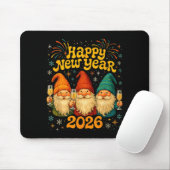 Happy New Year 2026 Cute Gnome Party Gift マウスパッド (マウス)