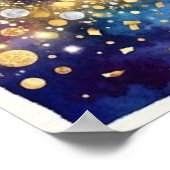 Happy New Year 2026 Decorative artwork fireworks 3 ポスター (角)