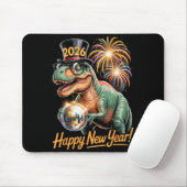 Happy New Year 2026 Dinosaur Funny T-rex Tee For K マウスパッド (マウス)