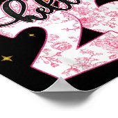 Happy New Year 2026 Disco Ball Bow New Year's Eve ポスター (角)