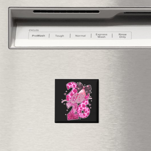 Happy New Year 2026 Disco Ball Bow New Year's Eve  マグネット (インサイチュ (食洗機))