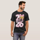 Happy New Year 2026 Disco Ball Bow New Year's Eve Tシャツ (正面フル)