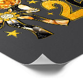 Happy New Year 2026 Disco Ball Coquette Bow New Ye ポスター (角)