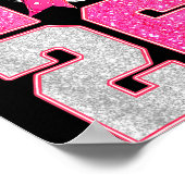 Happy New Year 2026 Disco Ball Nk Coquette Bow Fam ポスター (角)