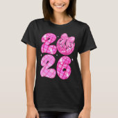Happy New Year 2026 Disco Ball Nk Coquette Bow Fam Tシャツ (正面)
