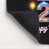 Happy New Year 2026 Disco Ball Retro Family Matchi マウスパッド (コーナー)