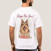 Happy New Year 2026 Dog Lover Tシャツ (裏面)