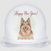 Happy New Year 2026 Dog Snow globe Gift (裏面)