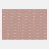 Happy New Year 2026 Elegant Wrapping Paper ラッピングペーパーシート (正面3)