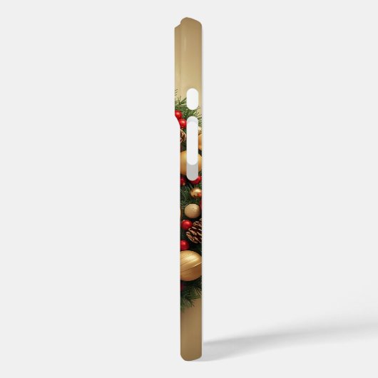 happy new year 2026 elegant wreath  Case-Mate iPhoneケース (裏面 / 左)