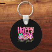 Happy New Year 2026 Family Celebration New Years E キーホルダー (正面)