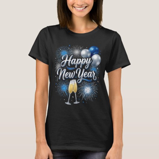 Happy New Year 2026 Family Matching New Year Eve P Tシャツ (正面)