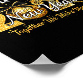 Happy New Year 2026 Family Together We Make Memori ポスター (角)