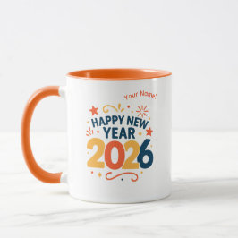 Happy New Year 2026 Festive Celebration Combo Mug マグカップ
