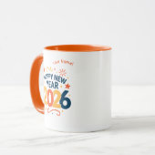 Happy New Year 2026 Festive Celebration Combo Mug マグカップ (正面左)