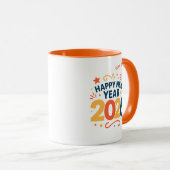 Happy New Year 2026 Festive Celebration Combo Mug マグカップ (正面右)