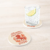 Happy New Year 2026 Fiery Horse コースター (側面)