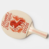 Happy New Year 2026 Fiery Horse 卓球ラケット (横)
