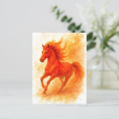 Happy New Year 2026 Fire Horse Postcard シーズンポストカード (スタンド正面)