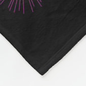 Happy New Year 2026 Fireworks フリースブランケット (角)