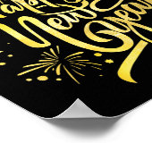 Happy New Year 2026 Fireworks  ポスター (角)