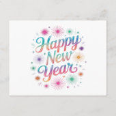 Happy New Year 2026 Fireworks Essential エンクロージャーカード (裏面)