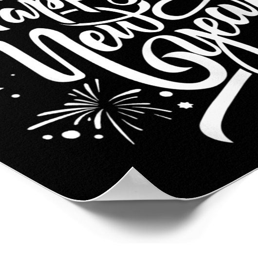 Happy New Year 2026 Fireworks Loading New Years Pa ポスター (角)