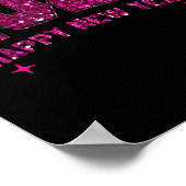 Happy New Year 2026 Fireworks Party Eve Family Xma ポスター (角)