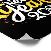 Happy New Year 2026 Fireworks Party Graphic Men Wo ポスター (角)