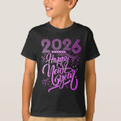 Happy New Year 2026 Fireworks Party Premium  Tシャツ (正面)