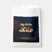 Happy New Year 2026 Fireworks Sparkling Gift フェイバーバッグ (正面)